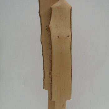 Skulptur mit dem Titel "Duo 22 05" von Gérard Cottereau, Original-Kunstwerk, Holz