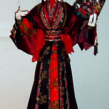 Artisanat intitulée "geisha 2017" par Gérard Courcelle, Œuvre d'art originale