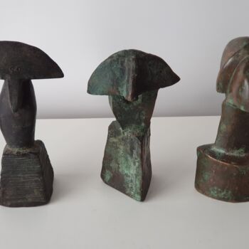 Sculpture titled "Le trio" by Gérard Cyne, Original Artwork, Bronze