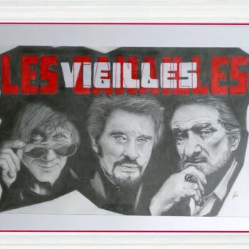 "Les Vieilles Canail…" başlıklı Resim Gerard Dessertine tarafından, Orijinal sanat, Kalem Diğer sert panel üzerine monte edi…