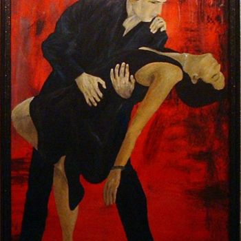 绘画 标题为“187 - tango argentin” 由Gdlapalette, 原创艺术品, 油 安装在木质担架架上