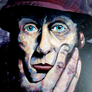 Картина под названием "street man" - Gerard Duboscq, Подлинное произведение искусства, Акрил