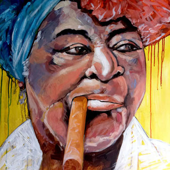 Peinture intitulée "Havanamama" par Gerard Duboscq, Œuvre d'art originale, Acrylique