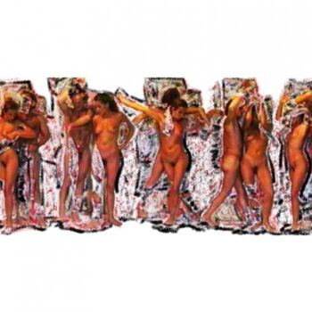 Arts numériques intitulée "La danse des papiers" par Gerard Elleboudt, Œuvre d'art originale