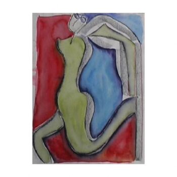 Ζωγραφική με τίτλο "Nu dansant" από Gerard Elleboudt, Αυθεντικά έργα τέχνης