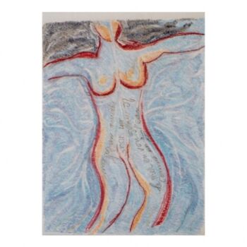 Картина под названием "La Mer en Vous II" - Gerard Elleboudt, Подлинное произведение искусства, Масло