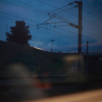 Photography titled "train de nuit" by Gerard Jeanjean, Original Artwork