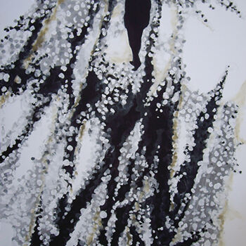 Painting titled "winter coming" by Gerard Jouannet, Original Artwork, Acrylic