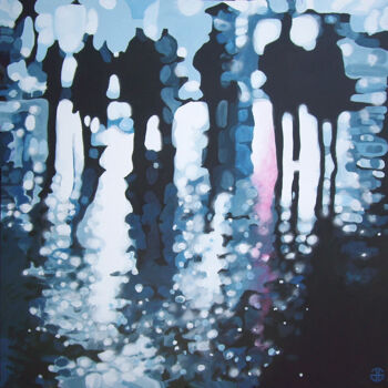 Peinture intitulée "saturday night" par Gerard Jouannet, Œuvre d'art originale, Acrylique Monté sur Châssis en bois