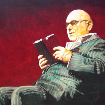 Peinture intitulée "the red book" par Gerard Jouannet, Œuvre d'art originale, Acrylique