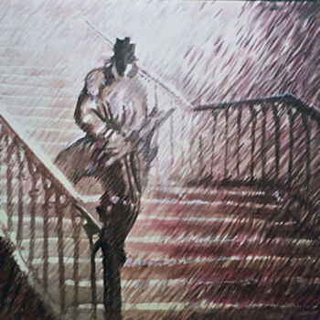 Peinture intitulée "storm" par Gerard Jouannet, Œuvre d'art originale, Acrylique