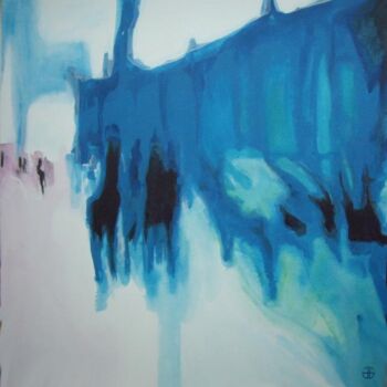 Pittura intitolato "city ghost 3" da Gerard Jouannet, Opera d'arte originale, Acrilico