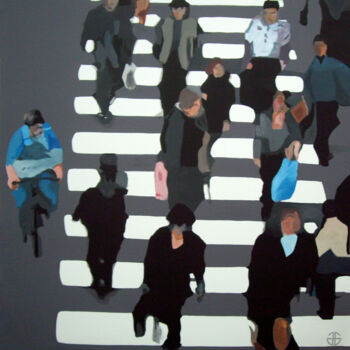 Peinture intitulée "urban 10" par Gerard Jouannet, Œuvre d'art originale, Acrylique
