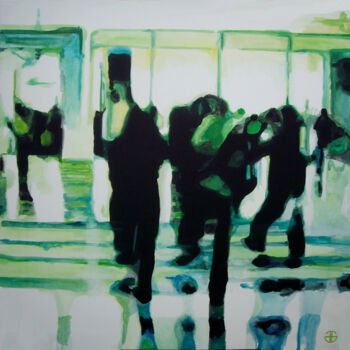 Pintura titulada "urban 11" por Gerard Jouannet, Obra de arte original, Oleo