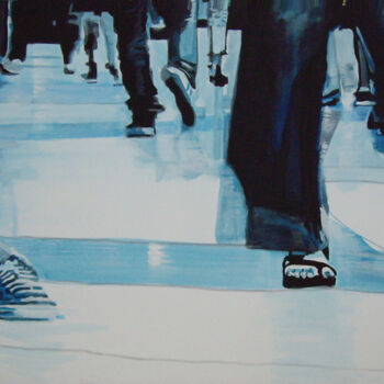 Peinture intitulée "urban 19" par Gerard Jouannet, Œuvre d'art originale, Huile