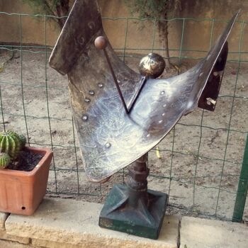 Sculpture intitulée "LE CADRAN SOLAIRE" par Gerard Lami, Œuvre d'art originale, Métaux
