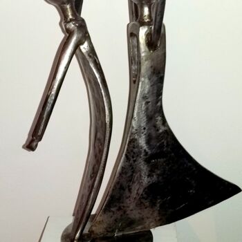 Skulptur mit dem Titel "DANSEURS DE FLAMENCO" von Gerard Lami, Original-Kunstwerk, Metalle