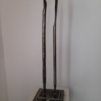 Sculpture titled "CONSEILD'UNE MERE" by Gerard Lami, Original Artwork, Metals