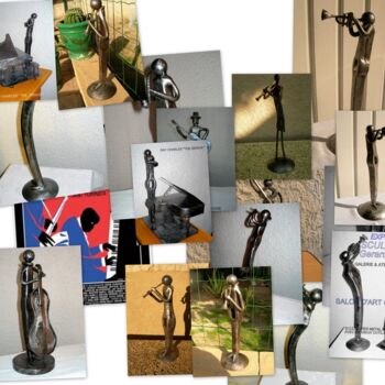 Скульптура под названием "jazz-and-galerie-1.…" - Gerard Lami, Подлинное произведение искусства
