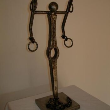 Sculpture intitulée "Django Désenchaîné…" par Gerard Lami, Œuvre d'art originale