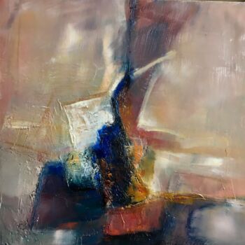 Картина под названием "Abstrait 2" - Gerard Leclercq, Подлинное произведение искусства, Масло Установлен на Деревянная рама…