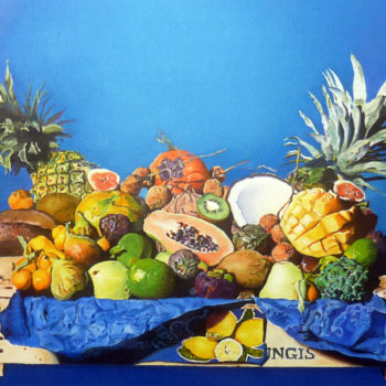 Malarstwo zatytułowany „fruits exotiques” autorstwa Gerard Monborren, Oryginalna praca, Olej