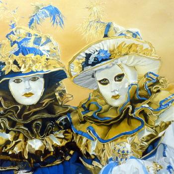 제목이 "masques de Venise"인 미술작품 Gerard Monborren로, 원작