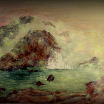 Painting titled "Atacama 4300, ça so…" by Gérard Pitavy, Original Artwork, Acrylic