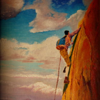 Painting titled "Gaston" by Gérard Pitavy, Original Artwork, Acrylic