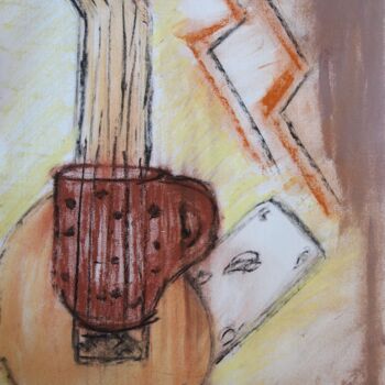 Drawing titled "le vice" by Gerard Pompee, Original Artwork, Pastel