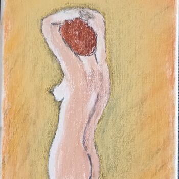 Painting titled "Rêve" by Gerard Pompee, Original Artwork, Pastel Mounted on Wood Stretcher frame