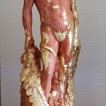 Escultura intitulada "MICHAËL" por Gérard Rombi, Obras de arte originais, Bronze