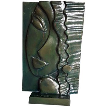 Sculpture titled "Marie" by Gérard Taillandier, Original Artwork, Bronze