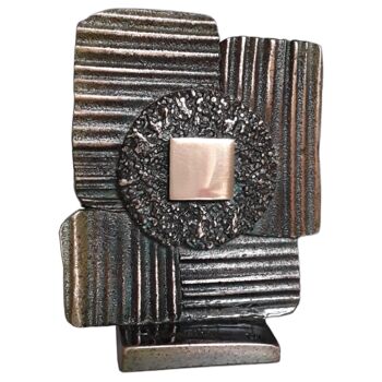 Escultura intitulada "Quadrature astrale 3" por Gérard Taillandier, Obras de arte originais, Bronze