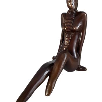 Sculpture titled "La caresse du vent" by Gérard Taillandier, Original Artwork, Bronze