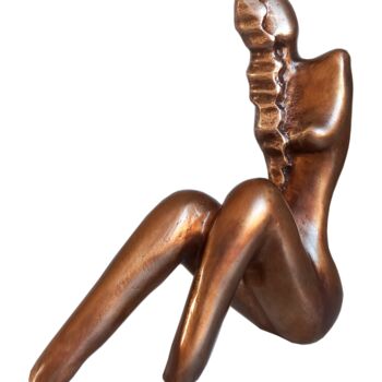 Sculpture titled "Naïade 2" by Gérard Taillandier, Original Artwork, Bronze