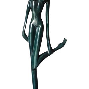 Sculptuur getiteld "attitude" door Gérard Taillandier, Origineel Kunstwerk, Bronzen