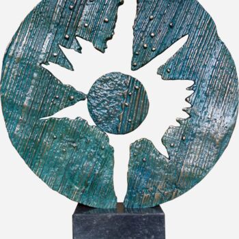 Sculpture intitulée "temps zéro" par Gérard Taillandier, Œuvre d'art originale, Bronze