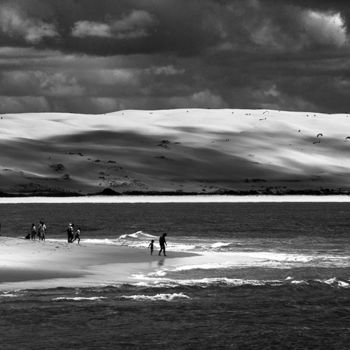 Fotografia intitulada "Blanc de sable" por Gérard Vouillon, Obras de arte originais