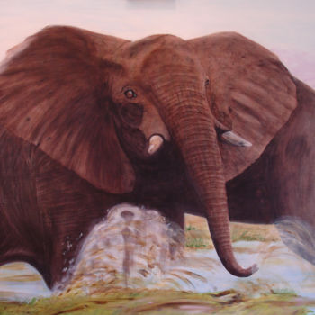제목이 "Frayeur d'éléphant"인 미술작품 Gerard Dugardin로, 원작