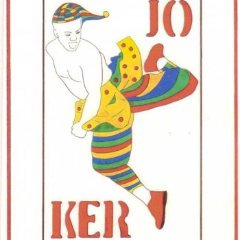 Pintura intitulada "Joker" por Gerard Gentou, Obras de arte originais