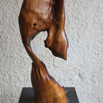 Sculpture titled "ELEPHANTEAU" by Gérard Didier, Original Artwork, Wood