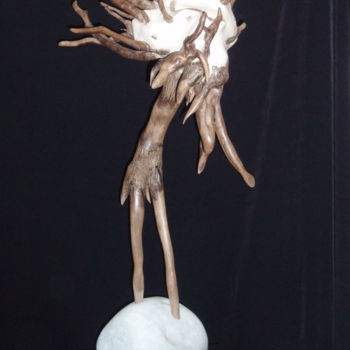 雕塑 标题为“CRISE” 由Gérard Didier, 原创艺术品, 木