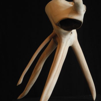 Sculpture titled "TILLEUL 1" by Gérard Didier, Original Artwork, Wood