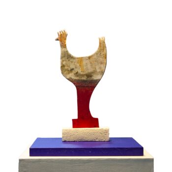 Escultura intitulada "GALLO #02" por Gerardo Viggiano, Obras de arte originais, Terracota