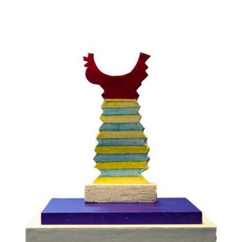 Скульптура под названием "GALLO #03" - Gerardo Viggiano, Подлинное произведение искусства, Терракота