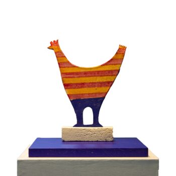 Rzeźba zatytułowany „GALLO #08” autorstwa Gerardo Viggiano, Oryginalna praca, Terakota