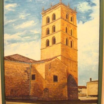 Ζωγραφική με τίτλο "Iglesia Cedillo de…" από Gerardo Rodriguez Granda, Αυθεντικά έργα τέχνης, Λάδι