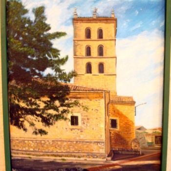 Ζωγραφική με τίτλο "Iglesia Cedillo de…" από Gerardo Rodriguez Granda, Αυθεντικά έργα τέχνης, Λάδι