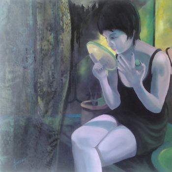 Peinture intitulée "LAURINE 2" par Gérard Simonin, Œuvre d'art originale, Huile